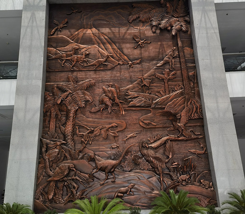 Bird Fossil Mural